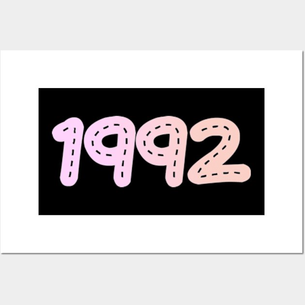 1992 birthday gift for women Wall Art by ZoeySherman